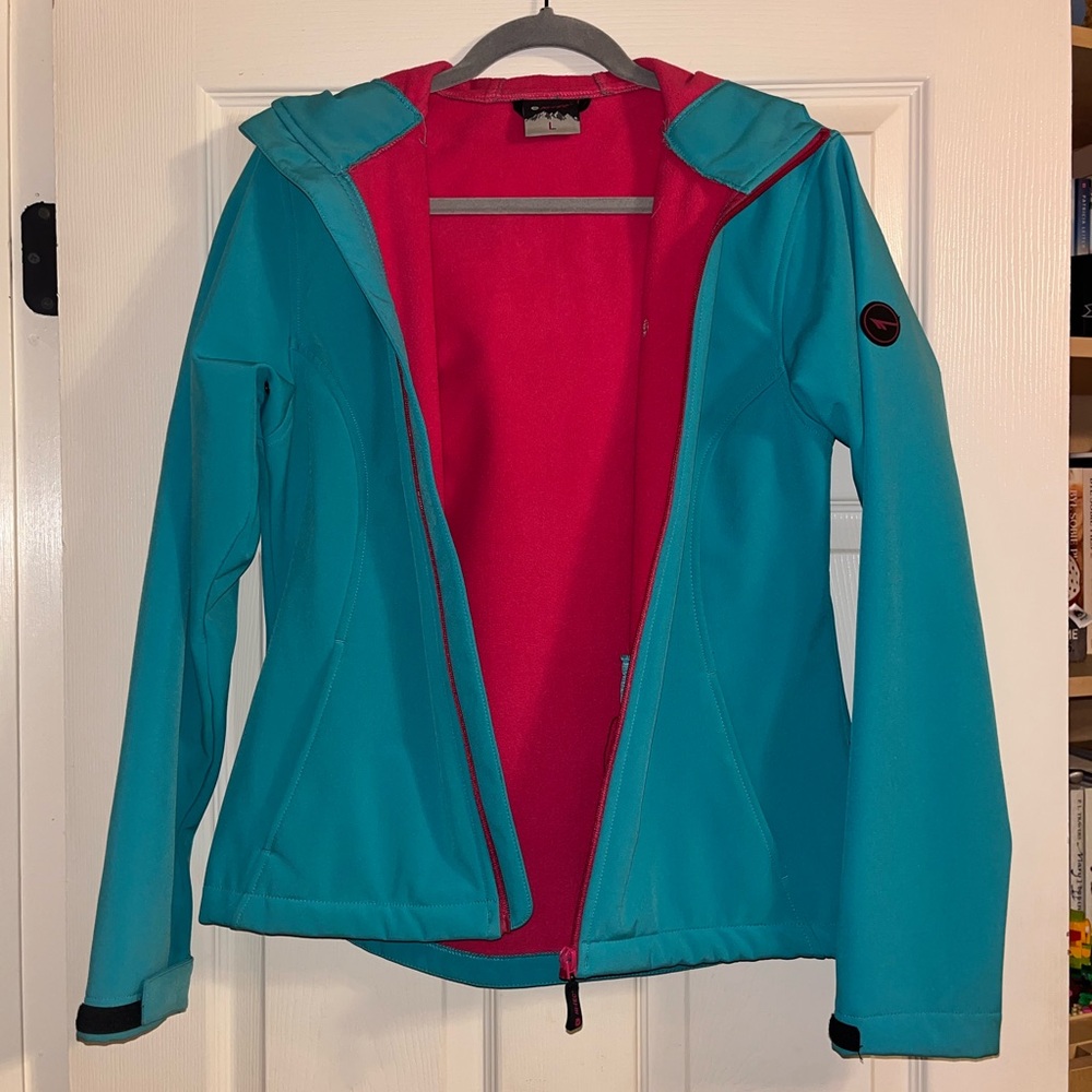 Hi-Tec teal waterproof hiking jacket